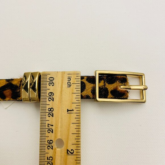 Banana Republic Leopard Print Haircalf Skinny Belt Size XS - Picture 6 of 9
